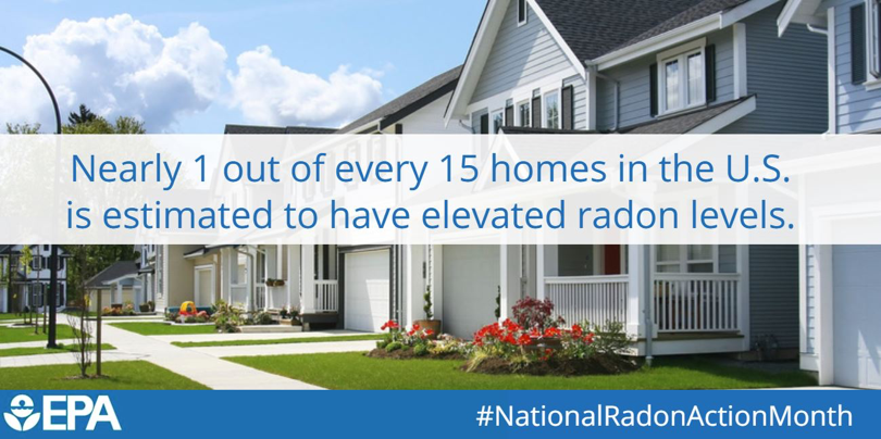 Nearly 1 out of every 15 homes in the U.S. is estimated to have elevated radon levels. 