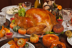 Food on a Thanksgiving Table
