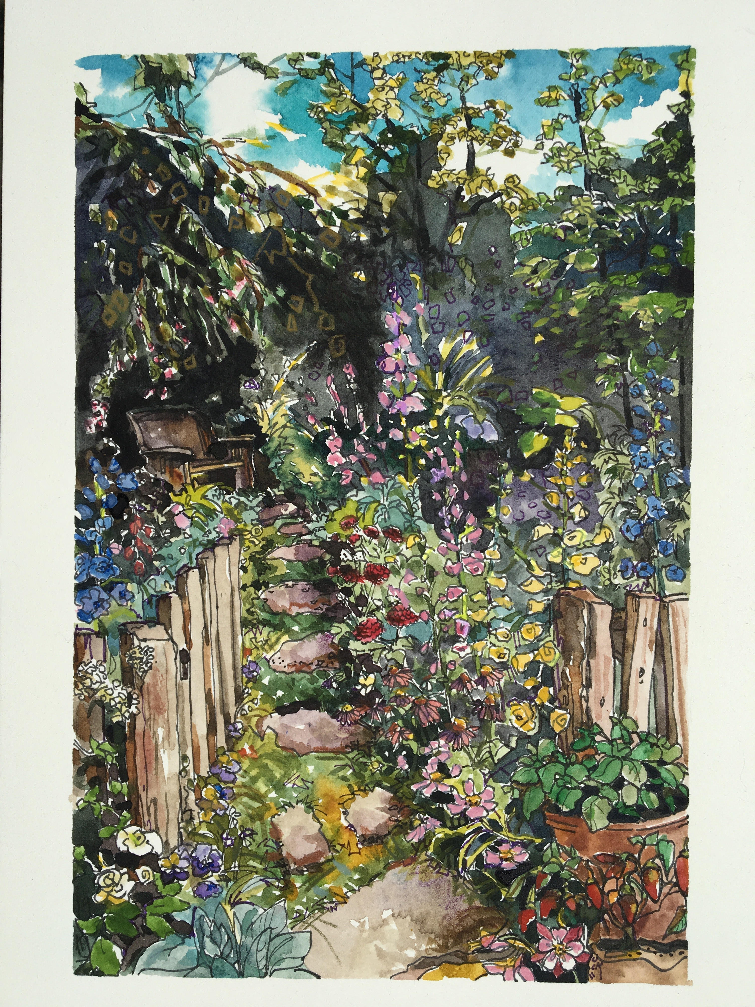 garden painting