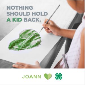 Cover photo for 4-H and JOANN Partnership