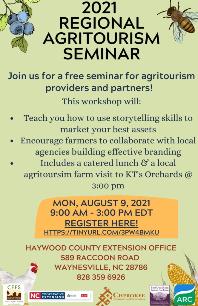 Agritourism Seminar flyer