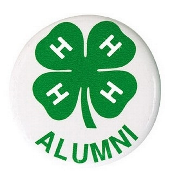 4-H alumni button.