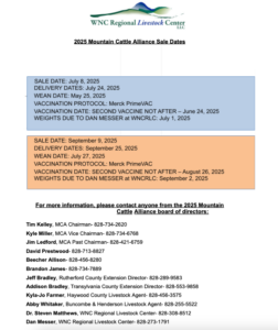 Cover photo for 2025 Mountain Cattle Alliance Sale Dates