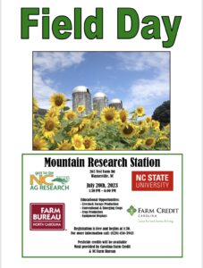 Cover photo for 2023 Mountain Research Station Field Day