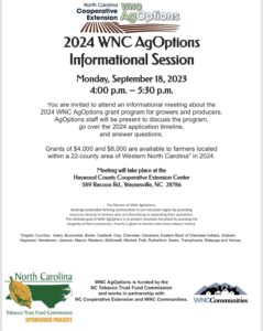 Cover photo for 2023 WNC AgOptions Grant