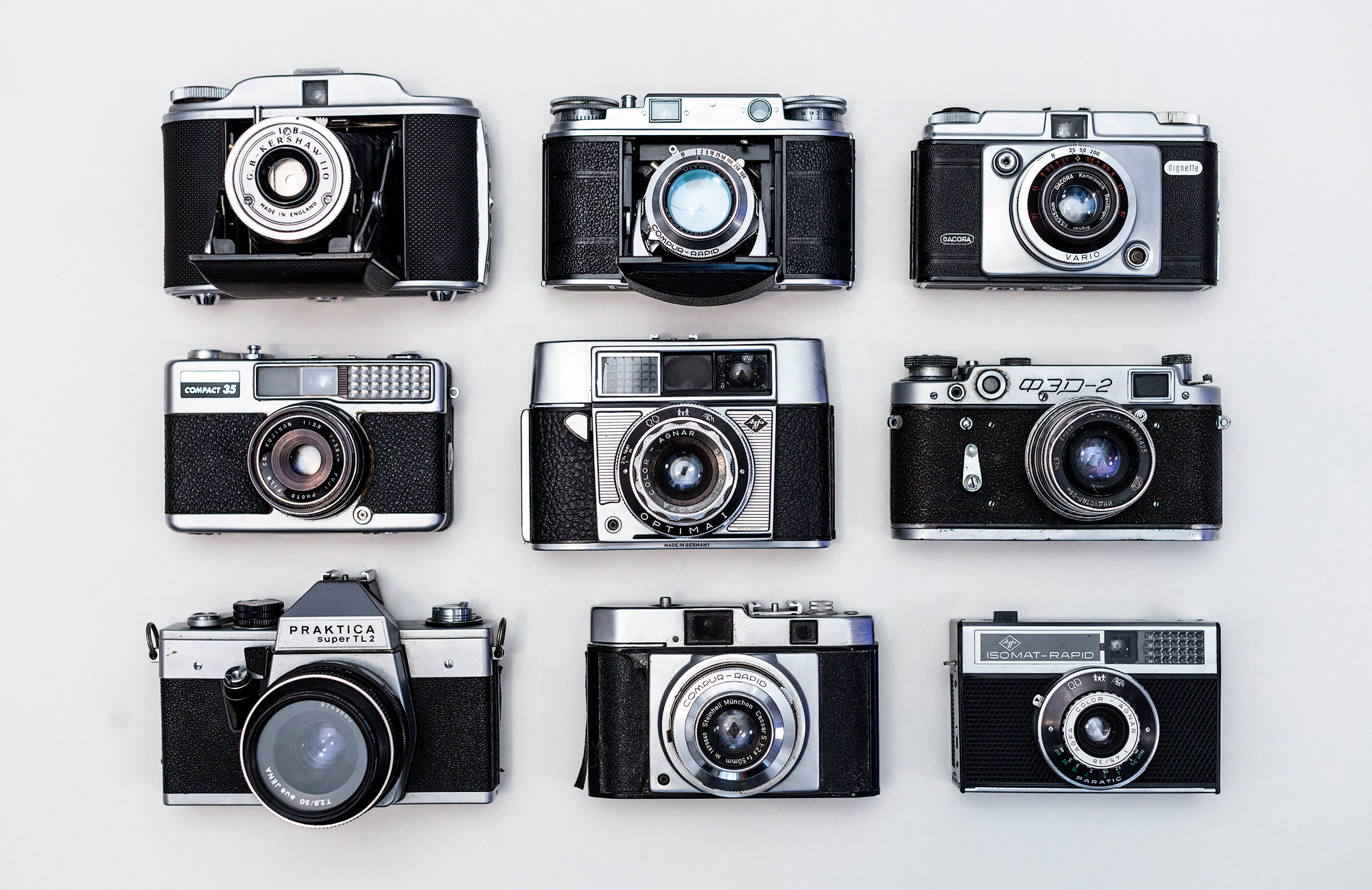 A matrix of cameras